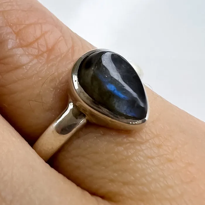 Rings Magic Crystals Labradorite Sterling 925 Silver Ring