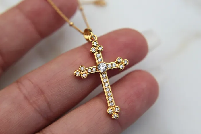 Royal Cross Necklace TheLittleCatholic Necklaces