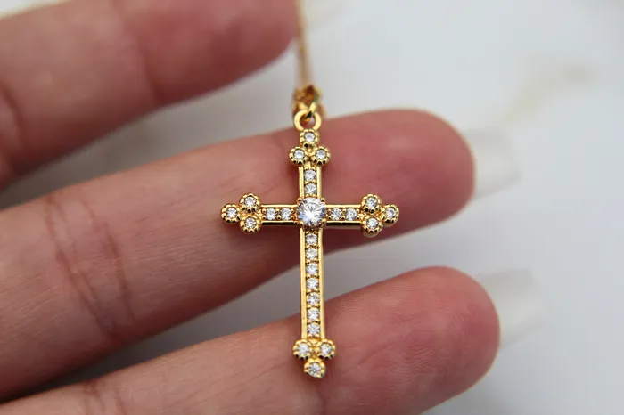 Royal Cross Necklace TheLittleCatholic Necklaces