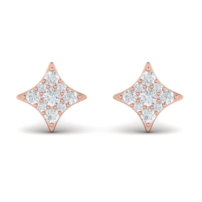 Shop IDC estore Earrings Vlora Estrella 14K Diamond Cluster Star Stud Earrings Diamond 029CTW Shop IDC estore Earrings Vlora Estrella 14K Diamond Cluster Star Stud Earrings Diamond 029CTW