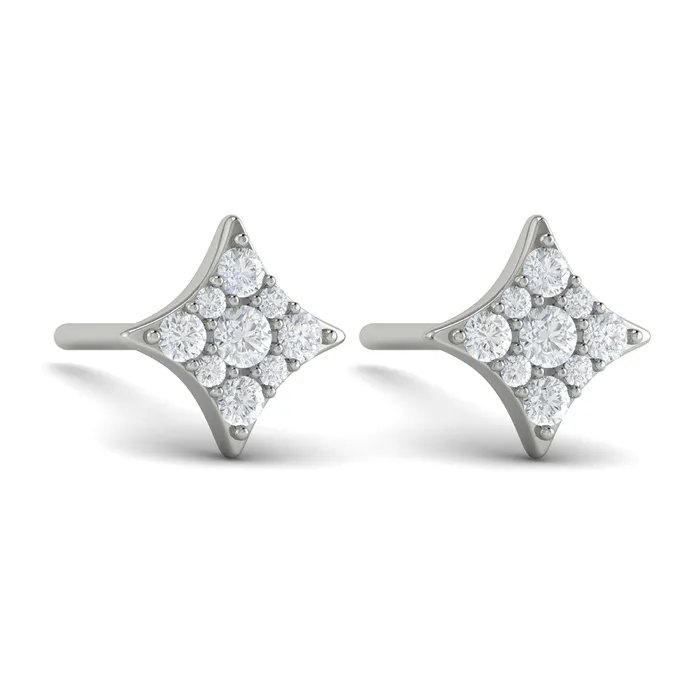Shop IDC estore Earrings Vlora Estrella 14K Diamond Cluster Star Stud Earrings Diamond 029CTW