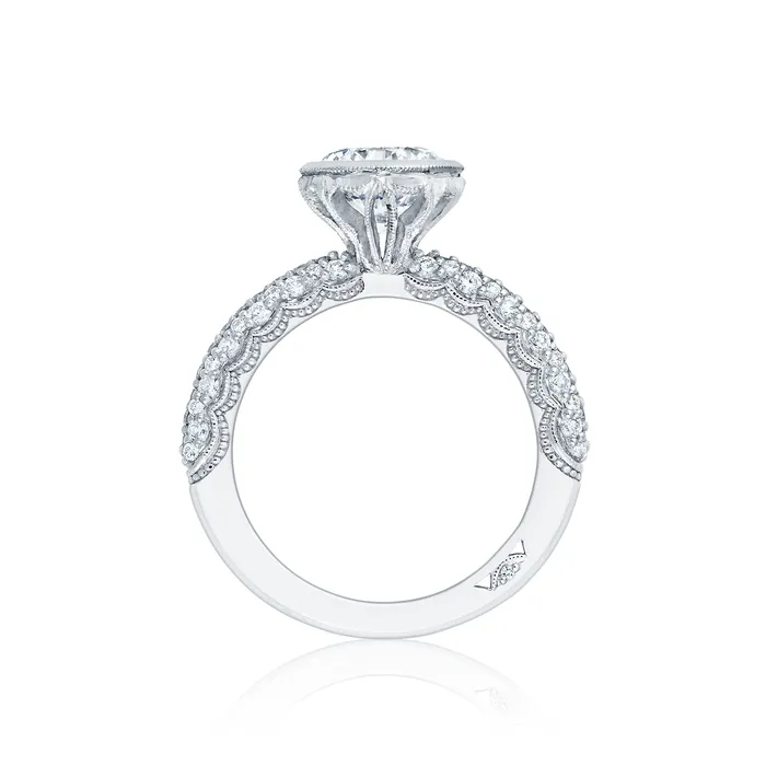 Tacori 18k White Gold Starlit Round Diamond Engagement Ring Setting 067 CTW International Diamond Center Rings Tacori 18k White Gold Starlit Round Diamond Engagement Ring Setting 067 CTW International Diamond Center Rings