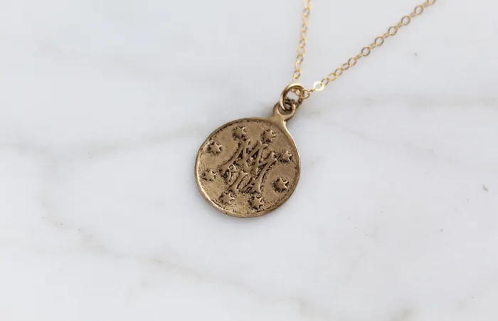 The Little Catholic Necklaces Maria Auspice necklace