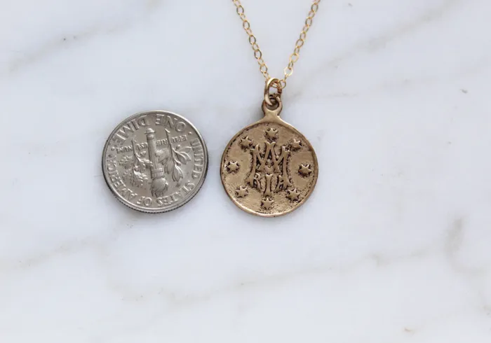 The Little Catholic Necklaces Maria Auspice necklace