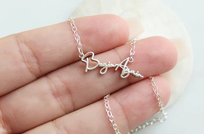 TheLittleCatholic Necklaces Begin Again necklace in Sterling Silver