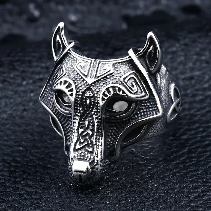 Valhalla Vikings Rings Viking Ring Silver Norse Wolf