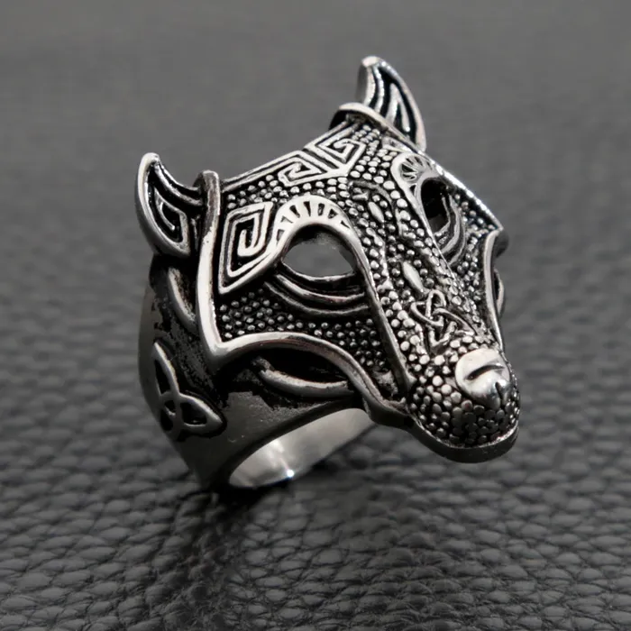 Valhalla Vikings Rings Viking Ring Silver Norse Wolf