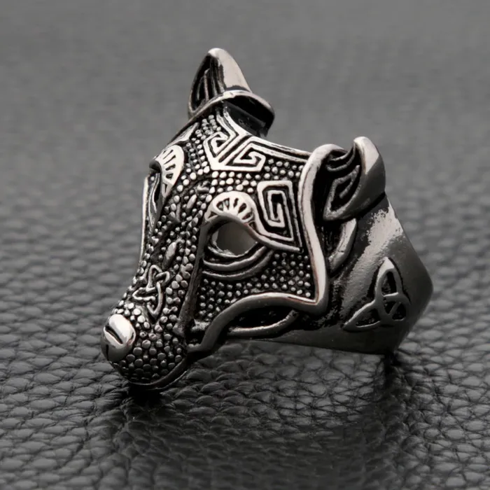 Valhalla Vikings Rings Viking Ring Silver Norse Wolf