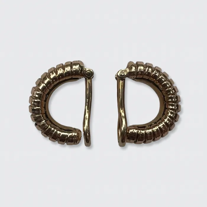 21stfinds Earrings Retro Rose Gold Tubogas Hoop Earrings 21stfinds Earrings Retro Rose Gold Tubogas Hoop Earrings