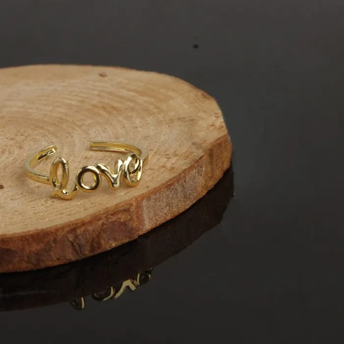 2pcs LOVE Adjustable Toe Ring VVS Jewelry Rings