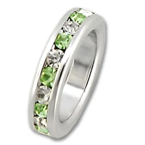 Alamode 35008 HighPolished 925 Sterling Silver Pendant with Top Grade Crystal in Peridot Necklaces Alamode 35008 HighPolished 925 Sterling Silver Pendant with Top Grade Crystal in Peridot Necklaces