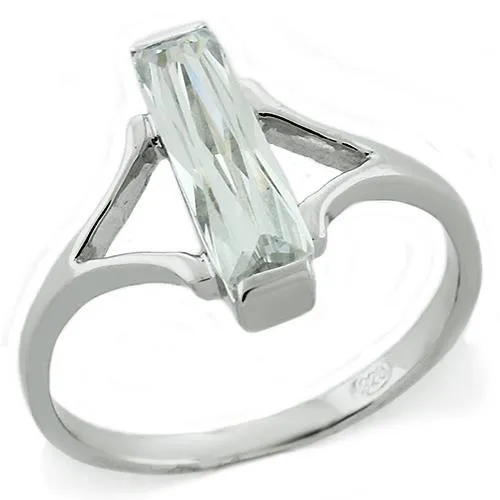 Alamode Rings LOAS1300 Rhodium 925 Sterling Silver Ring with AAA Grade CZ in Clear Alamode Rings LOAS1300 Rhodium 925 Sterling Silver Ring with AAA Grade CZ in Clear