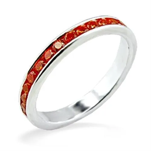Alamode Rings LOAS829 HighPolished 925 Sterling Silver Ring with AAA Grade CZ in Orange Alamode Rings LOAS829 HighPolished 925 Sterling Silver Ring with AAA Grade CZ in Orange