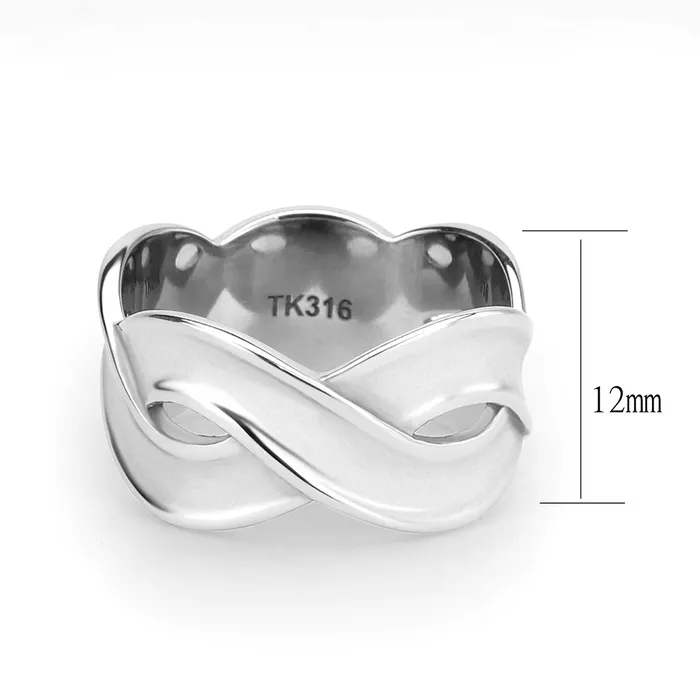 Alamode Rings TK3866 High polished no plating Stainless Steel Ring with NoStone in No Stone