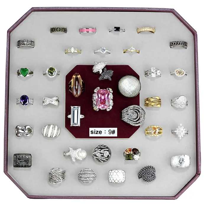 Alamode Rings VK023SIZE9 Assorted Brass Ring with Assorted in Assorted