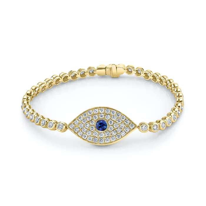 anitako Bracelets EVIL EYE BRACELET WITH BLUE SAPPHIRE EYE