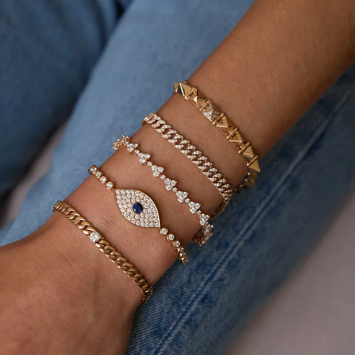 anitako Bracelets EVIL EYE BRACELET WITH BLUE SAPPHIRE EYE