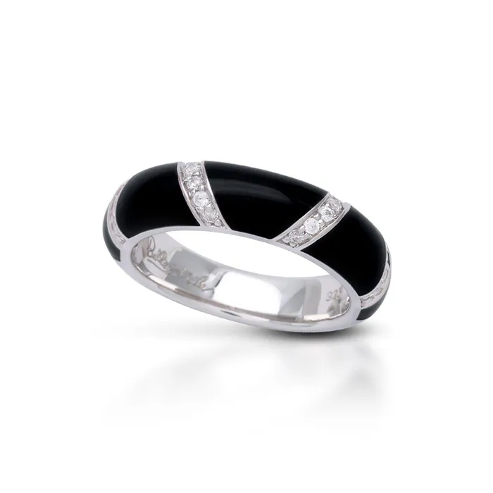 Belle Etoile Rings Belle Etoile Glissando Ring Black