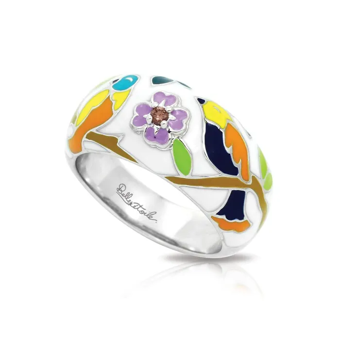 Belle Etoile Songbird Ring White Belle Etoile Rings