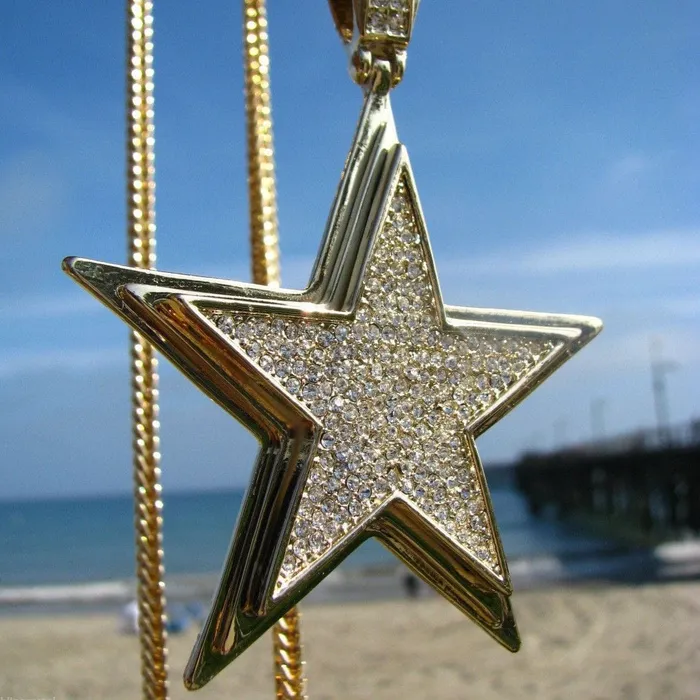Bling Cartel Admin Necklaces Star Micro Pave Gold Finish 36 Franco Chain Necklace Bling Cartel Admin Necklaces Star Micro Pave Gold Finish 36 Franco Chain Necklace