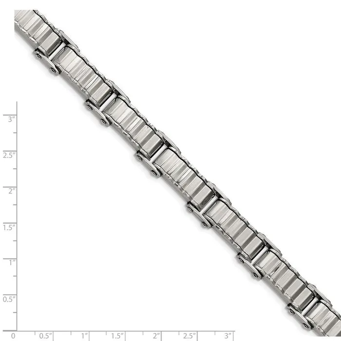 Bracelets Chisel Stainless Steel Polished and Brushed Back Bracelet Bracelets Chisel Stainless Steel Polished and Brushed Back Bracelet