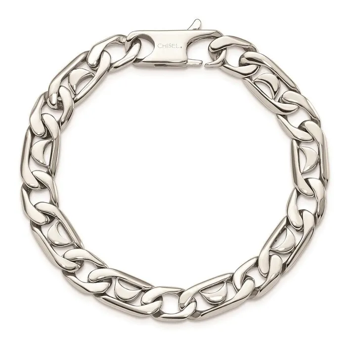 Bracelets Chisel Stainless Steel Polished Links Bracelet Bracelets Chisel Stainless Steel Polished Links Bracelet