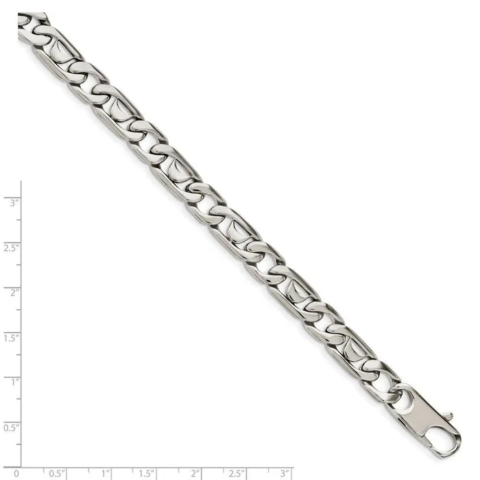 Bracelets Chisel Stainless Steel Polished Links Bracelet Bracelets Chisel Stainless Steel Polished Links Bracelet