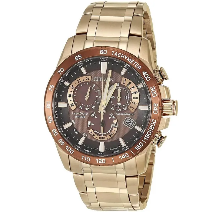 Bracelets Citizen Citizen Mens Chronograph Watch PCAT Eco Drive Rose Gold Bracelet CB589654X Bracelets Citizen Citizen Mens Chronograph Watch PCAT Eco Drive Rose Gold Bracelet CB589654X