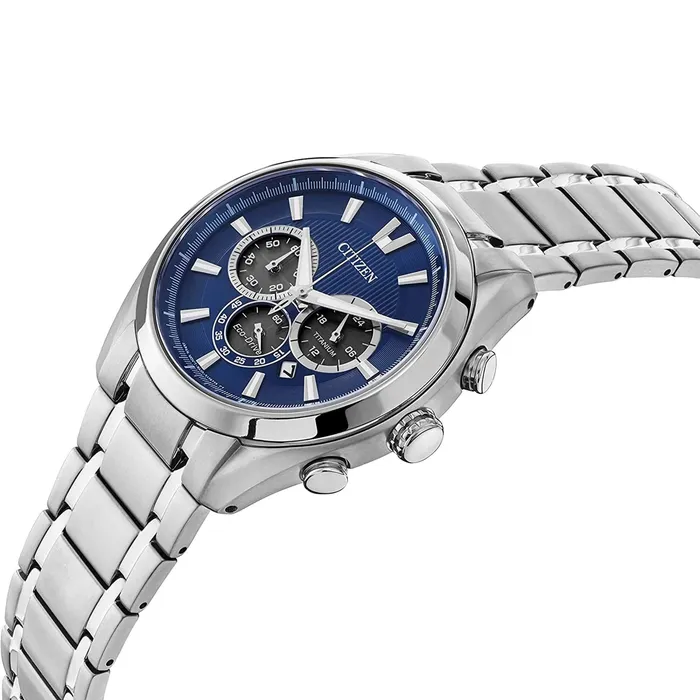 Bracelets Citizen Mens EcoDrive Watch Super Titanium Chrono Blue Dial Bracelet CA401058L Citizen Bracelets Citizen Mens EcoDrive Watch Super Titanium Chrono Blue Dial Bracelet CA401058L Citizen