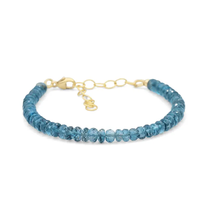 Bracelets Earthly Abundance Jewelry London blue topaz bracelet