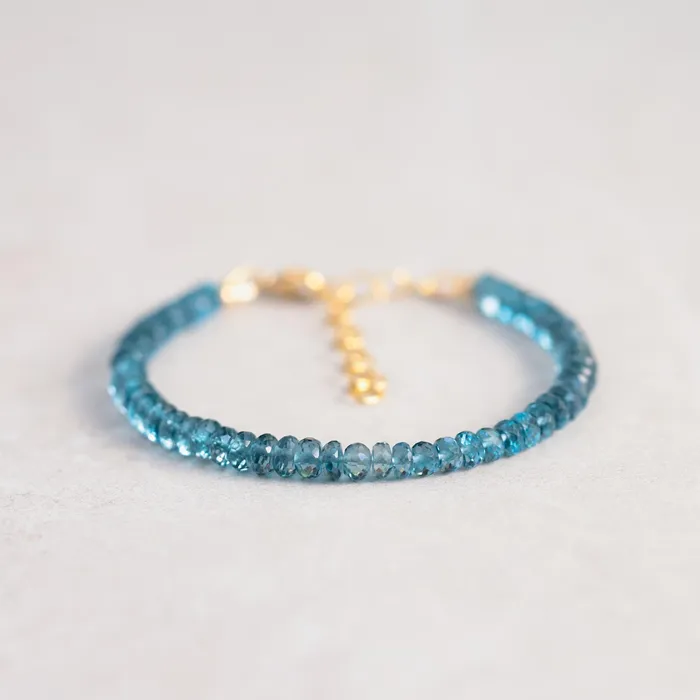 Bracelets Earthly Abundance Jewelry London blue topaz bracelet