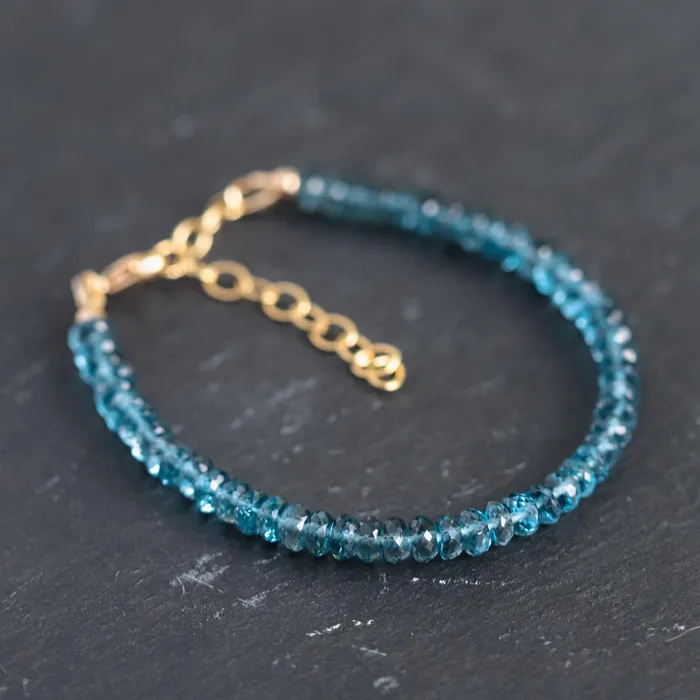 Bracelets Earthly Abundance Jewelry London blue topaz bracelet