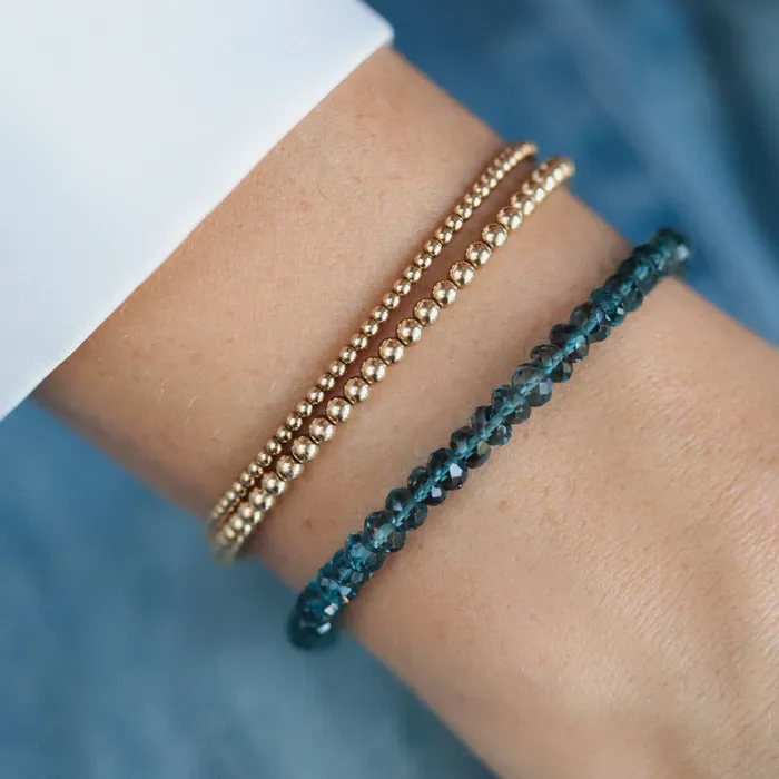 Bracelets Earthly Abundance Jewelry London blue topaz bracelet