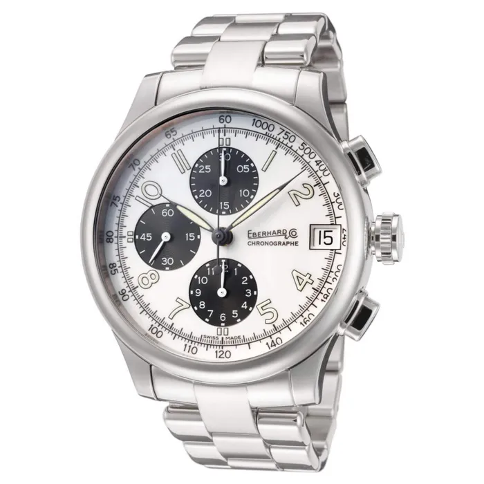 Bracelets Eberhard Co Eberhard Co Mens Watch Traversetolo Chronograph White Dial Silver Bracelet 310512 Bracelets Eberhard Co Eberhard Co Mens Watch Traversetolo Chronograph White Dial Silver Bracelet 310512