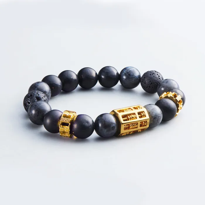 Bracelets Hoseiki Jewelry Triple Wealth Abacus Bracelet The Courteous