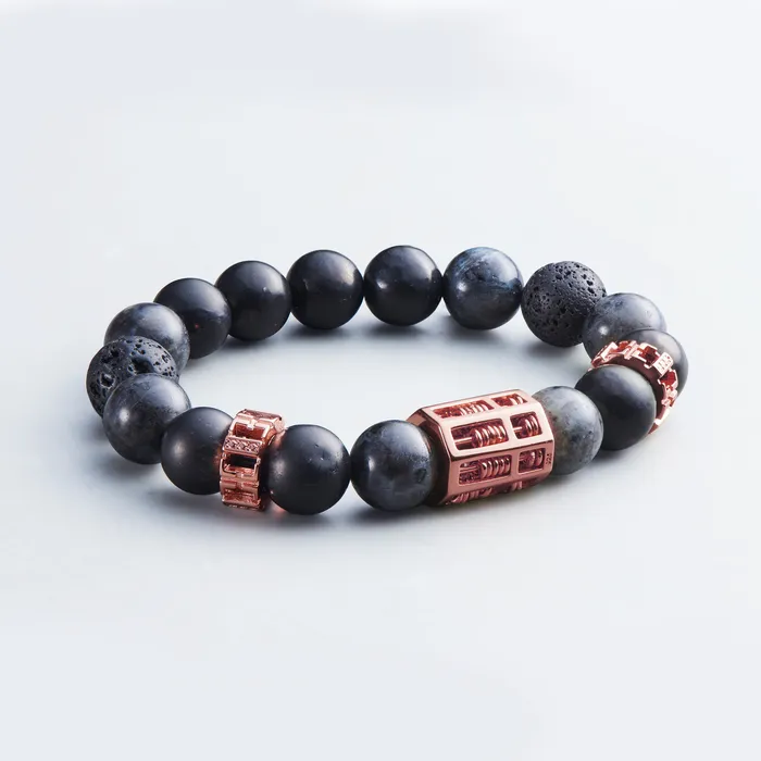 Bracelets Hoseiki Jewelry Triple Wealth Abacus Bracelet The Courteous