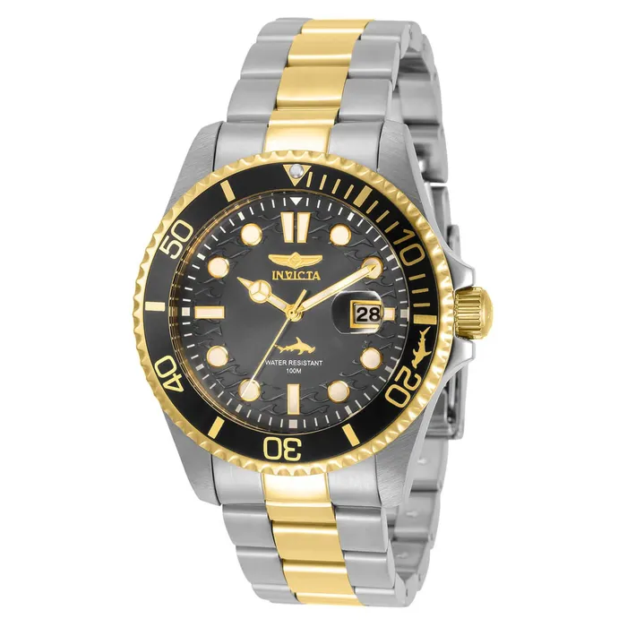 Bracelets Invicta Invicta 30809 Mens Pro Diver Quartz Charcoal Dial Bracelet Watch