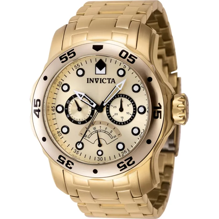 Bracelets Invicta Invicta Mens Quartz Watch Pro Diver Gold ToneBlack Rotating Bezel Bracelet 46997 Bracelets Invicta Invicta Mens Quartz Watch Pro Diver Gold ToneBlack Rotating Bezel Bracelet 46997