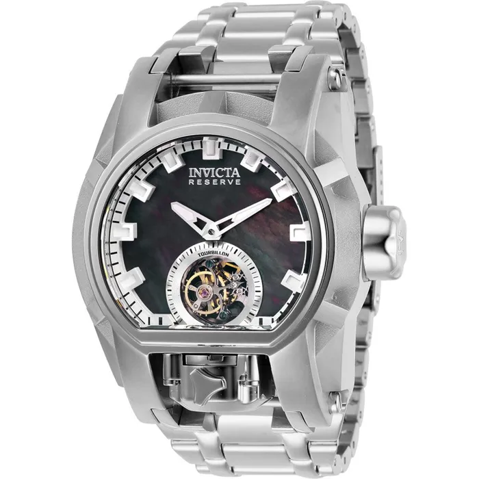 Bracelets Invicta Invicta Mens Tourbillon Watch Reserve Bolt Zeus Black and Silver Dial Bracelet 28392 Bracelets Invicta Invicta Mens Tourbillon Watch Reserve Bolt Zeus Black and Silver Dial Bracelet 28392
