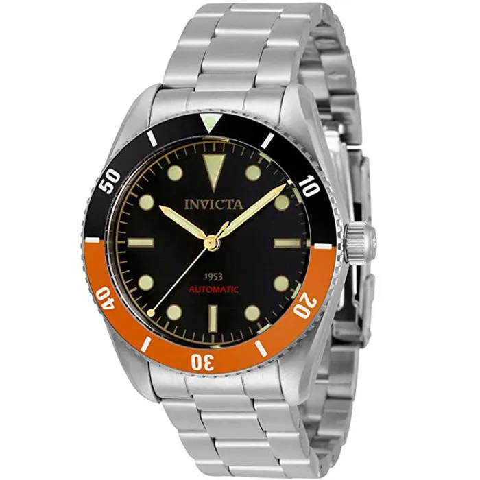 Bracelets Invicta Invicta Mens Watch Pro Diver Black and Orange Bezel Black Dial Bracelet 34336 Bracelets Invicta Invicta Mens Watch Pro Diver Black and Orange Bezel Black Dial Bracelet 34336
