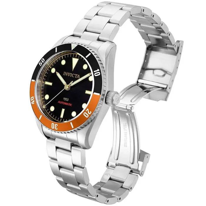 Bracelets Invicta Invicta Mens Watch Pro Diver Black and Orange Bezel Black Dial Bracelet 34336 Bracelets Invicta Invicta Mens Watch Pro Diver Black and Orange Bezel Black Dial Bracelet 34336