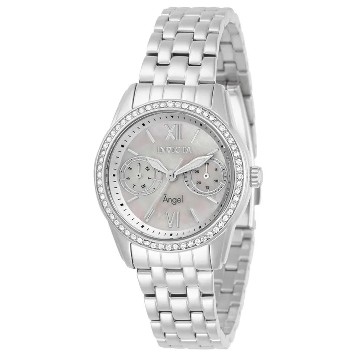 Bracelets Invicta Invicta Womens Quartz Watch Angel Mother of Pearl Dial Silver Tone Bracelet 31376 Bracelets Invicta Invicta Womens Quartz Watch Angel Mother of Pearl Dial Silver Tone Bracelet 31376
