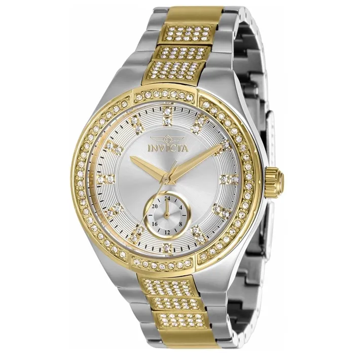 Bracelets Invicta Invicta Womens Quartz Watch Specialty Silver Tone Dial Two Tone Bracelet 38632 Bracelets Invicta Invicta Womens Quartz Watch Specialty Silver Tone Dial Two Tone Bracelet 38632