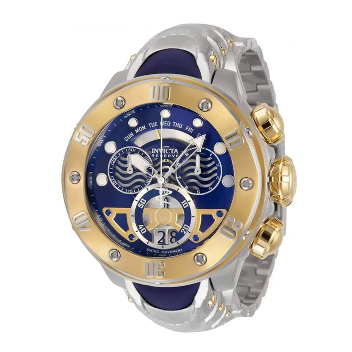 Bracelets Invicta Mens Chrono Watch Reserve Kraken Silver Yellow Gold Blue Bracelet 33481 Invicta Bracelets Invicta Mens Chrono Watch Reserve Kraken Silver Yellow Gold Blue Bracelet 33481 Invicta