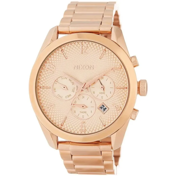 Bracelets Nixon Womens Quartz Watch Bullet Chrono Rose Gold Tone Dial Bracelet A366897 Nixon Bracelets Nixon Womens Quartz Watch Bullet Chrono Rose Gold Tone Dial Bracelet A366897 Nixon