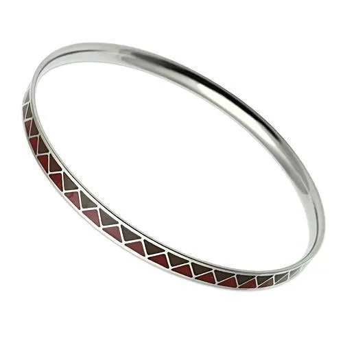 Bracelets TK529 High polished no plating Stainless Steel Bangle with Epoxy in Siam Alamode Bracelets TK529 High polished no plating Stainless Steel Bangle with Epoxy in Siam Alamode