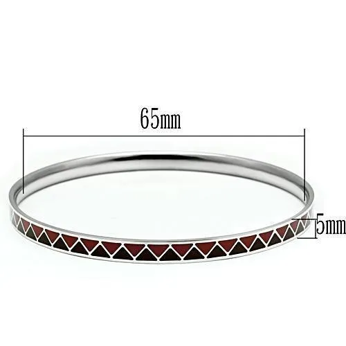 Bracelets TK529 High polished no plating Stainless Steel Bangle with Epoxy in Siam Alamode