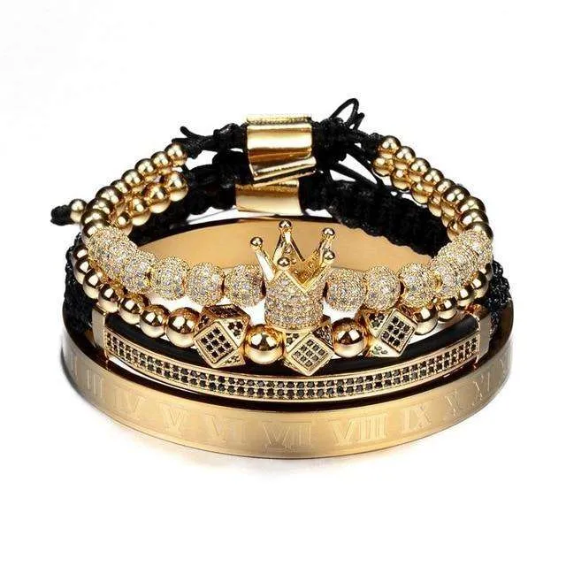 Bracelets VVS Jewelry Royalty Bracelet Set FREE Roman Bangle Today Only