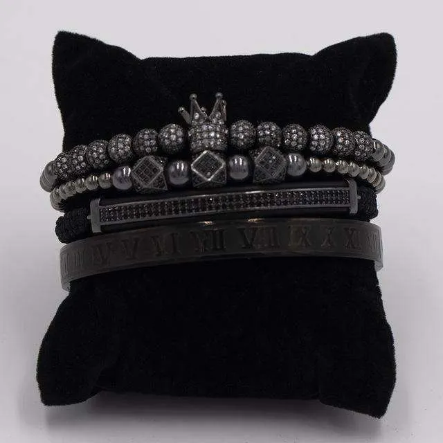 Bracelets VVS Jewelry Royalty Bracelet Set FREE Roman Bangle Today Only