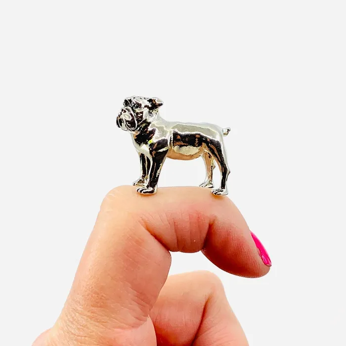 Charm Necklaces The Brave Little Bulldog Charm PT 23 GANZ